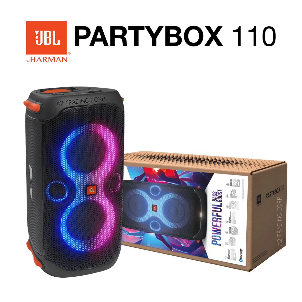 Parlante JBL Partybox 110 Bluetooth (Negro)
