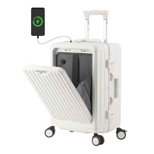 Maleta porta laptop para cabina (Blanco) - SMART