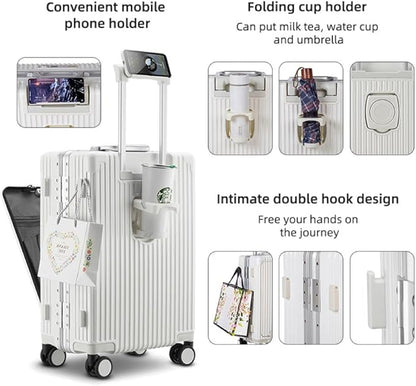Maleta porta laptop para cabina (Blanco) - SMART