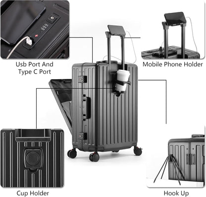 Maleta porta laptop para cabina (Negro) - SMART