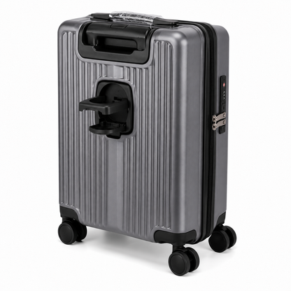 Maleta para cabina porta laptop (Plomo) - SMART