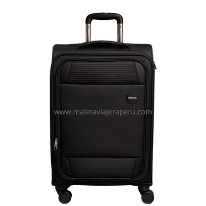 Maleta de ruedas Ejecutiva de tela (Negro)