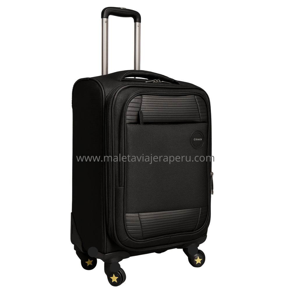 Maleta de ruedas Ejecutiva de tela (Negro)