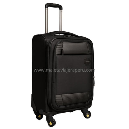 Maleta de ruedas Ejecutiva de tela (Negro)