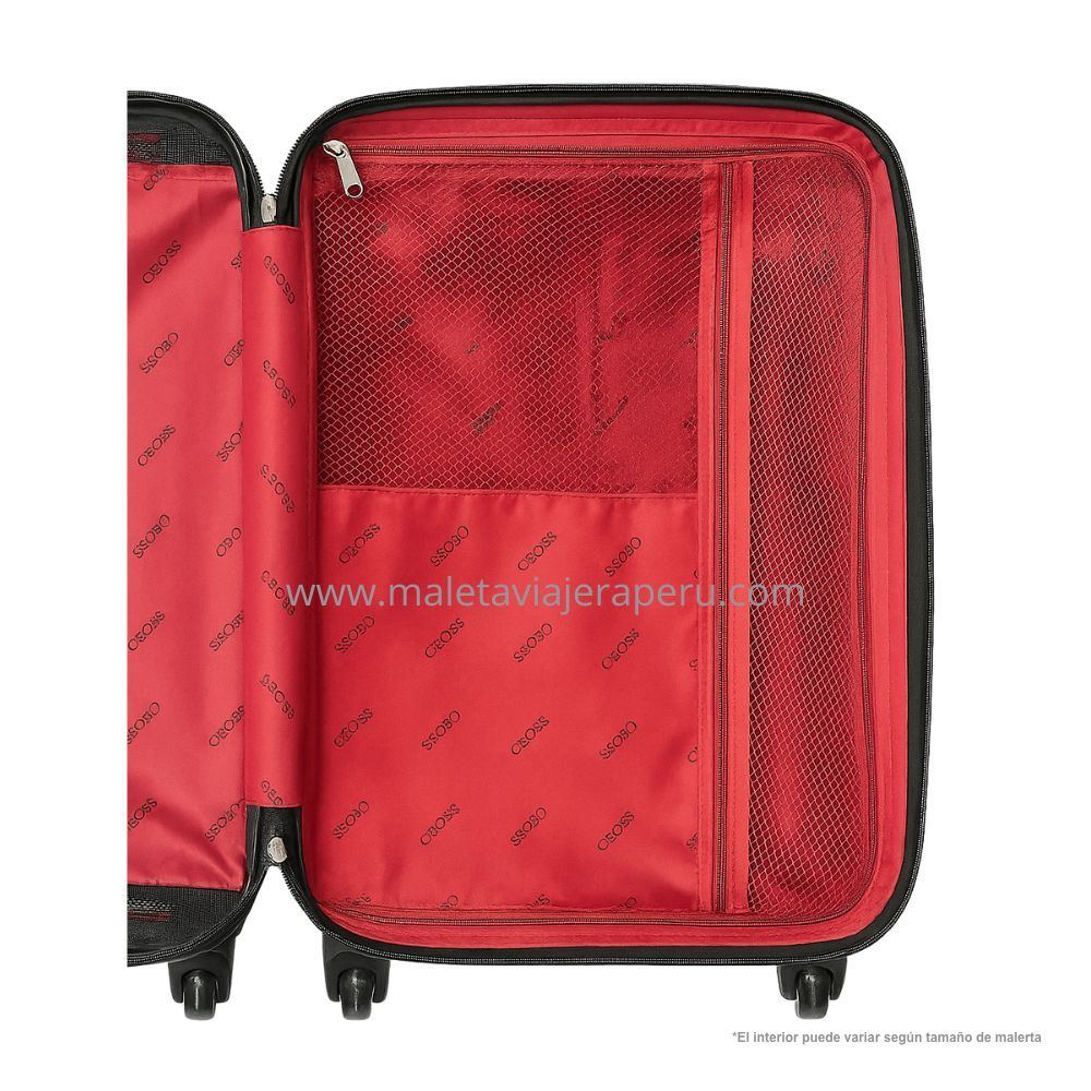 Maleta de ruedas Ejecutiva de tela (Negro)