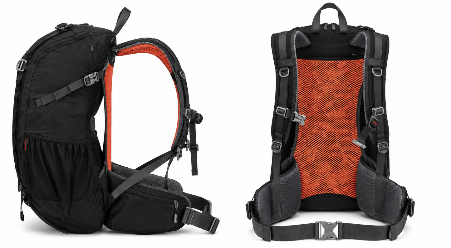Mochila Outdoor Ruckpack 40 Litros (Negro) - AI ONE