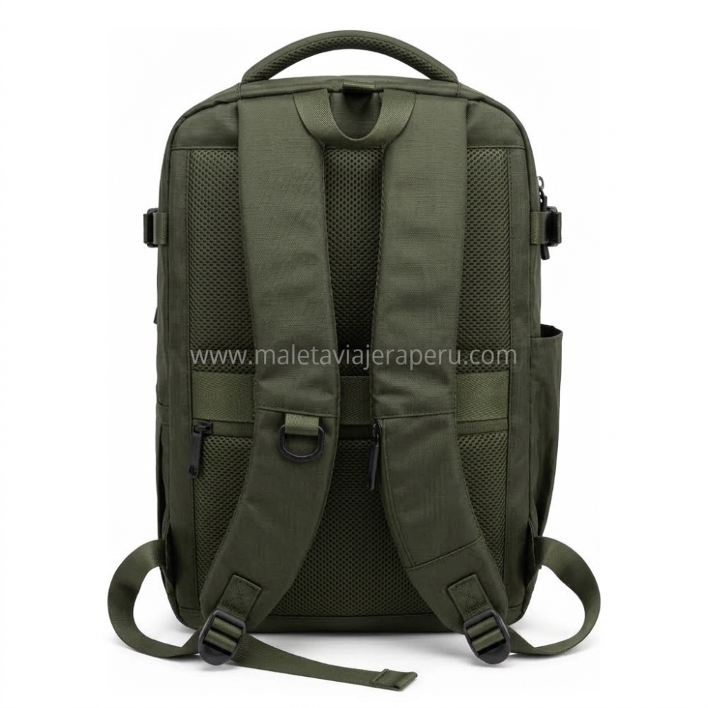 Mochila Viajera Urbana Multifuncional (Militar) - Sky Bow