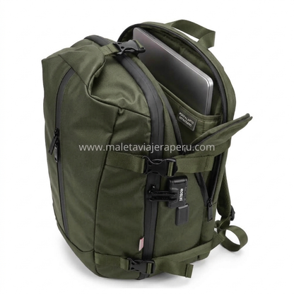 Mochila Viajera Urbana Multifuncional (Militar) - Sky Bow