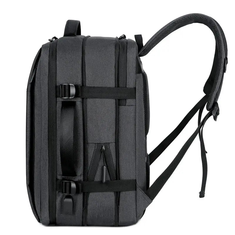 Mochila Multifuncional Porta Laptop Para Cabina (Plomo) Backpacks