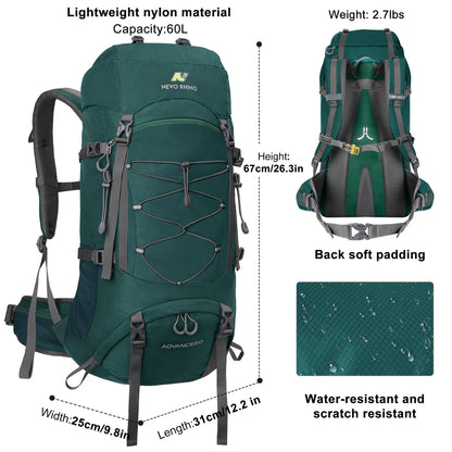Mochila Outdoor Advance 60 litros (Verde) - NEVO RHINO