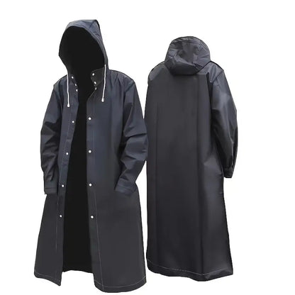 Poncho impermeable para lluvia abierto