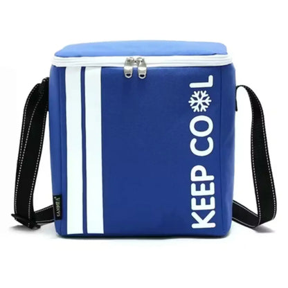 Cooler portátil térmico para playa picnic y viajes - Azul