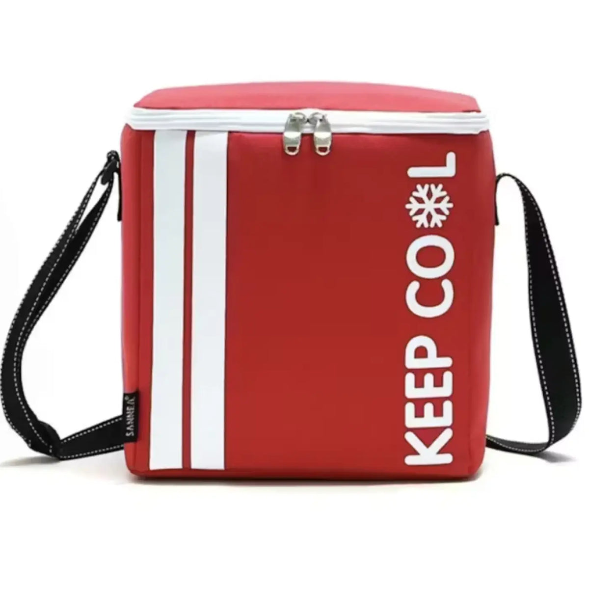 Cooler portátil térmico para playa picnic y viajes - Rojo