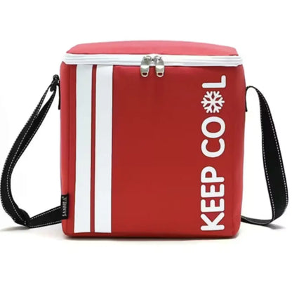Cooler portátil térmico para playa picnic y viajes - Rojo