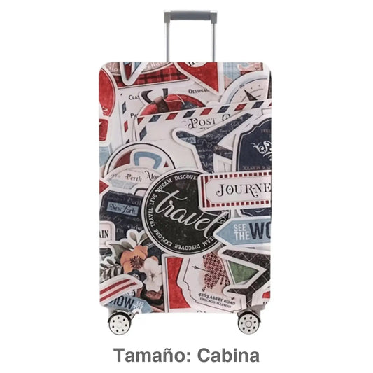 Funda protectora elástica para maleta de cabina (Estampas) - Maleta