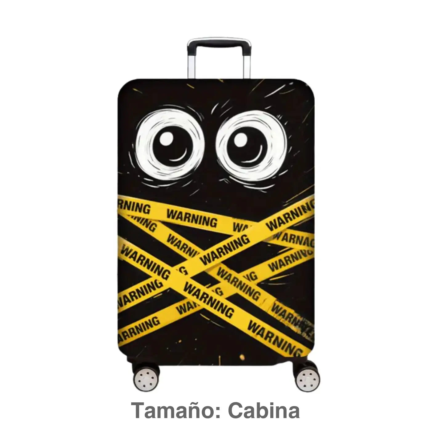 Funda protectora elástica para maleta de cabina (Warning) Maleta