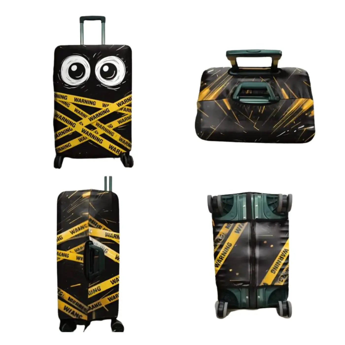 Funda protectora elástica para maleta de cabina (Warning) Maleta