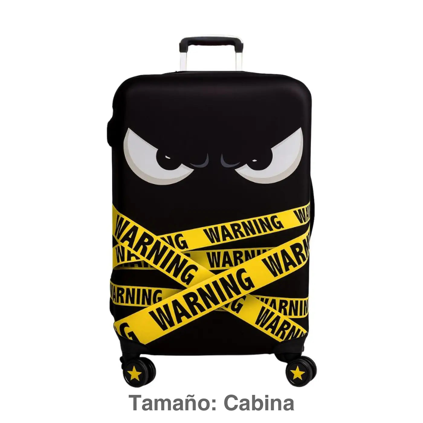 Funda protectora elástica para maleta de cabina (Warning sad) Maleta