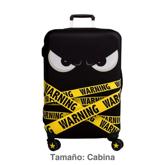 Funda protectora elástica para maleta de cabina (Warning sad) Maleta