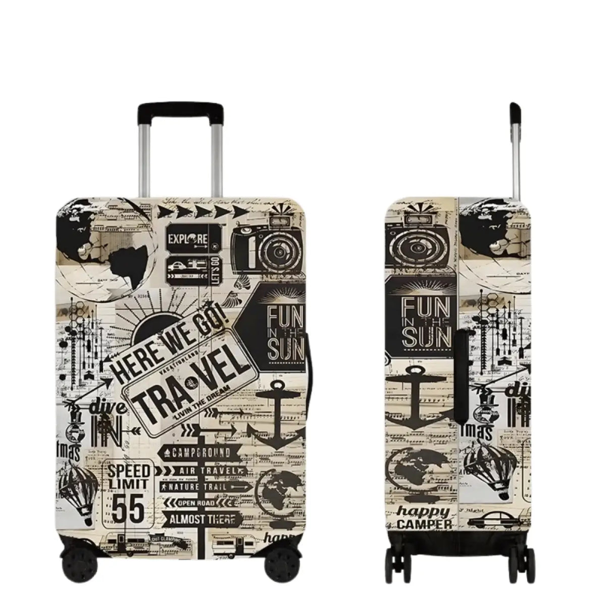 Funda protectora elástica para maleta grande (Viajes) - Maleta