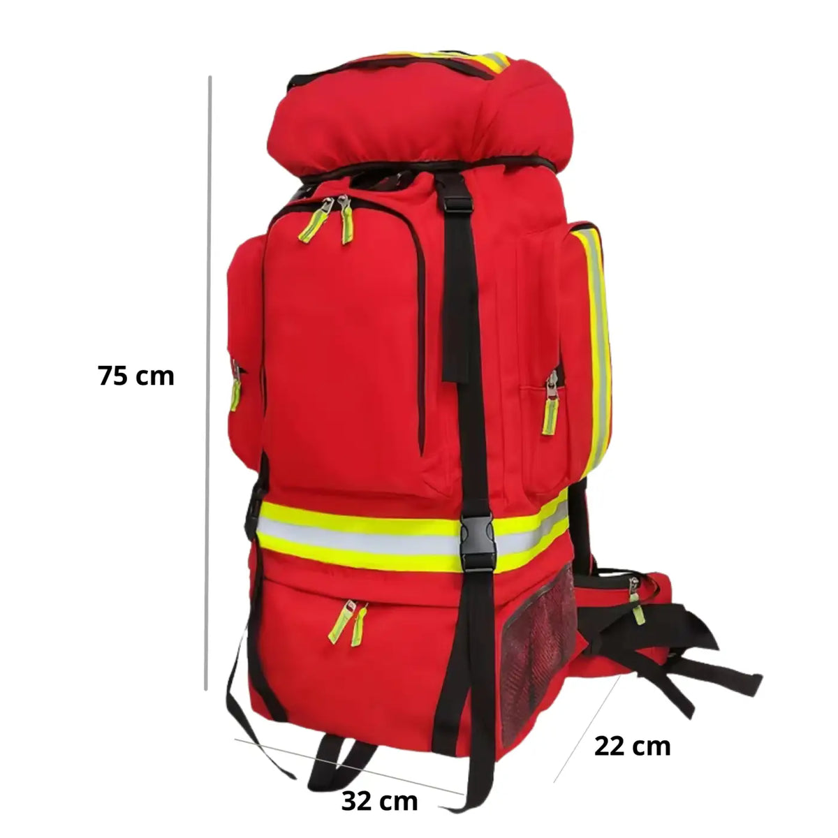 Mochila Profesional para Emergencia Primeros Auxilios y Rescate (80 litros)