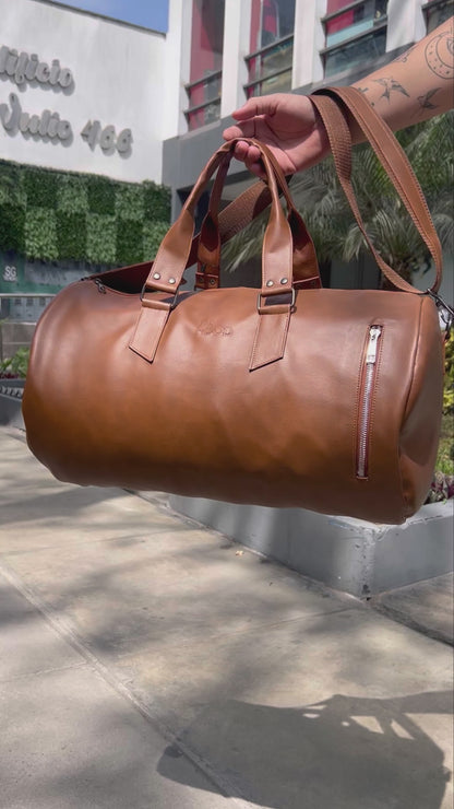 Maletín Vintage Cuero PU (Marron) - DA HOOD