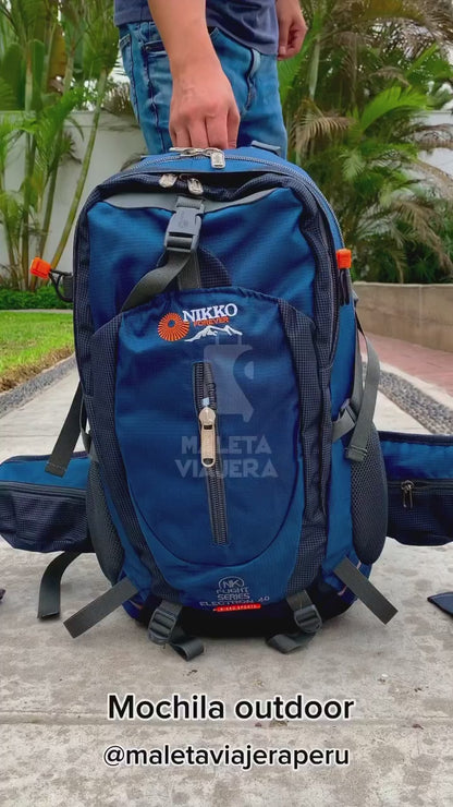 Mochila Outdoor Electron 40 litros (Acero) - Nikko Equipment