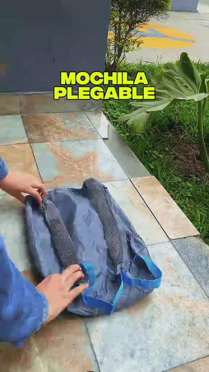 Mochila Plegable Portátil (Plomo)