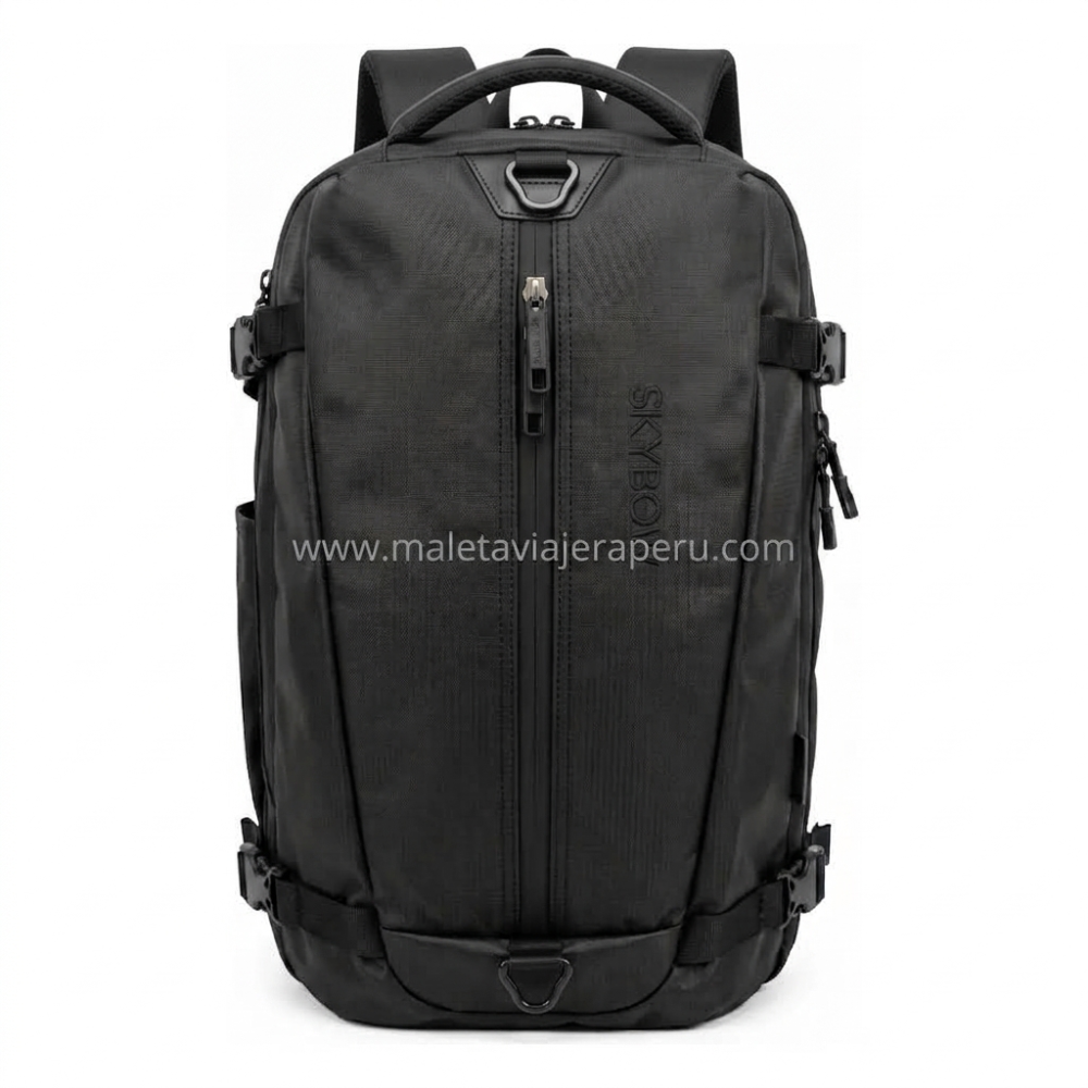 Mochila Viajera Urbana Multifuncional (Negro) - Sky Bow