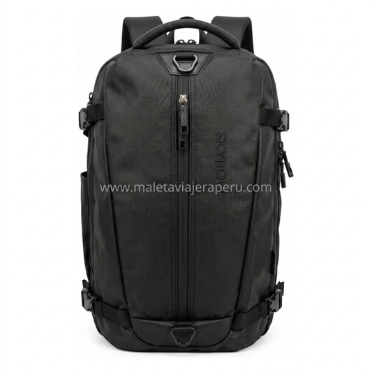 Mochila Viajera Urbana Multifuncional (Negro) - Sky Bow